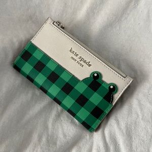 Kate Spade Hoppkins Frog Small Slim Bifold Wallet